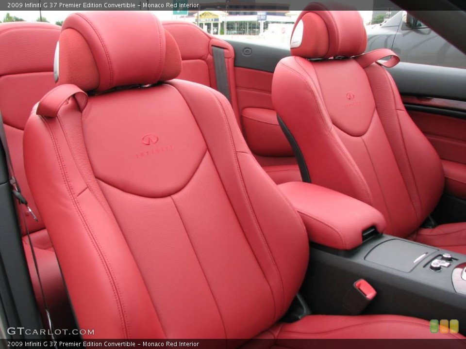 Monaco Red Interior Photo for the 2009 Infiniti G 37 Premier Edition Convertible #13046415