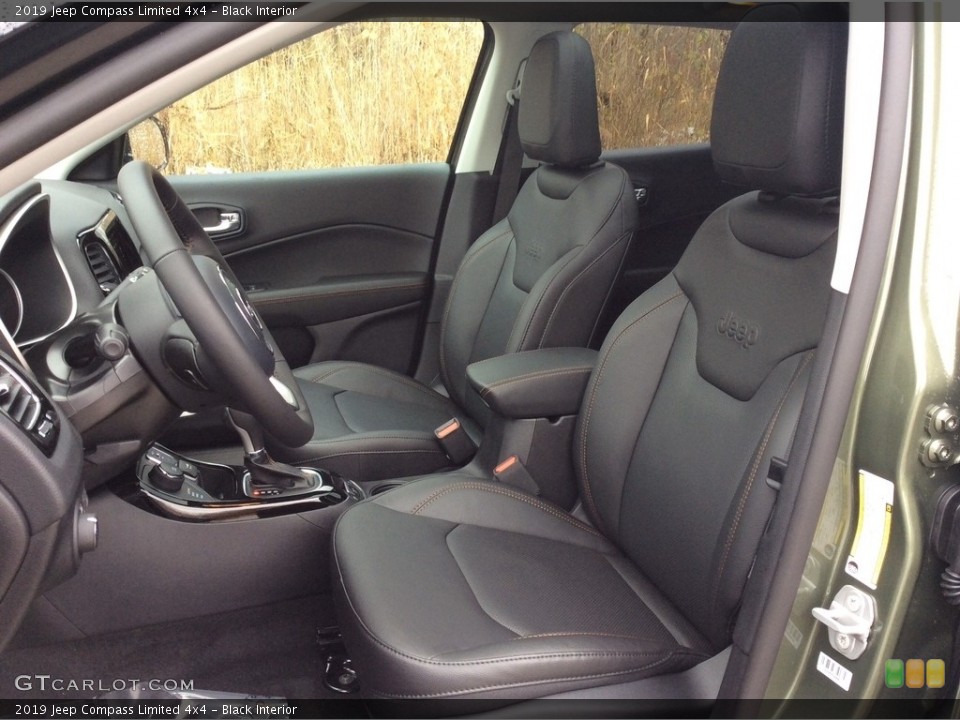 Black Interior Front Seat for the 2019 Jeep Compass Limited 4x4 #130465505
