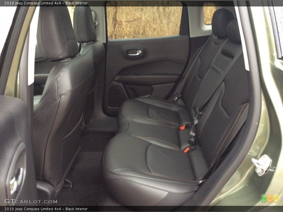 Black Interior Rear Seat for the 2019 Jeep Compass Limited 4x4 #130465655
