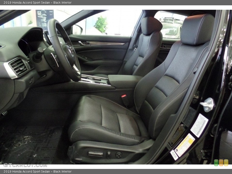 Black Interior Front Seat for the 2019 Honda Accord Sport Sedan #130470701