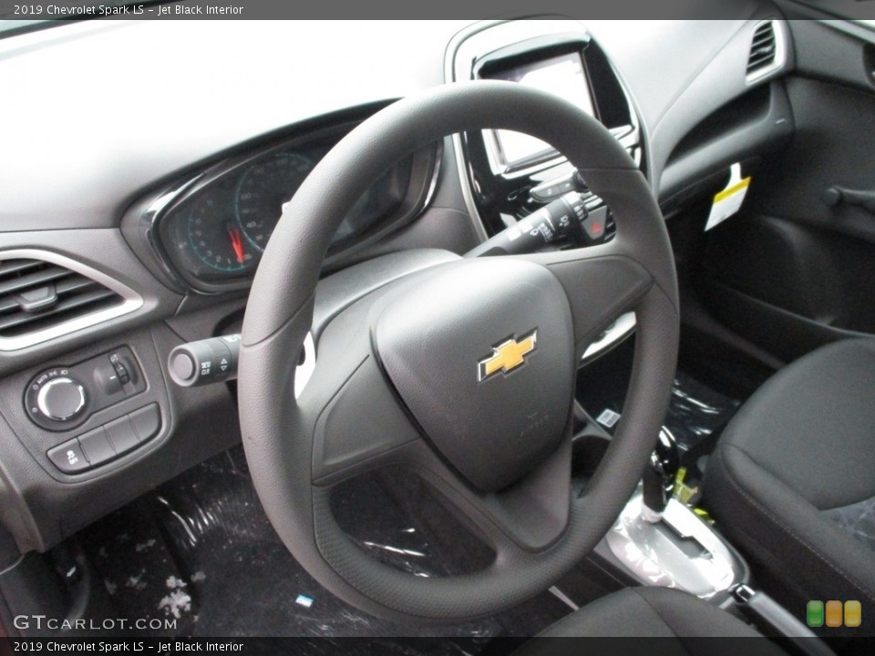 Jet Black Interior Steering Wheel for the 2019 Chevrolet Spark LS #130474994