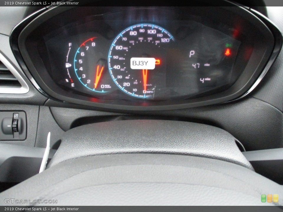 Jet Black Interior Gauges for the 2019 Chevrolet Spark LS #130475101