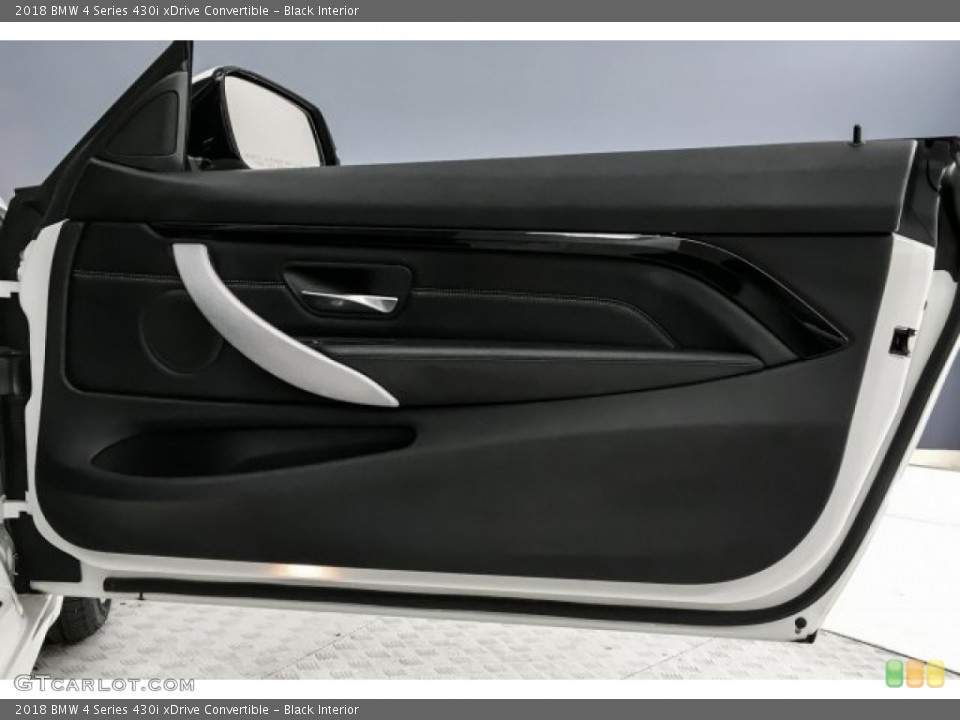 Black Interior Door Panel for the 2018 BMW 4 Series 430i xDrive Convertible #130477337