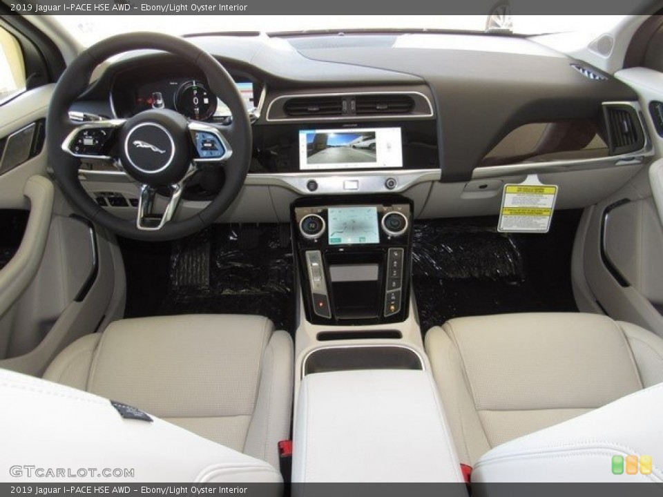 Ebony/Light Oyster Interior Dashboard for the 2019 Jaguar I-PACE HSE AWD #130478144