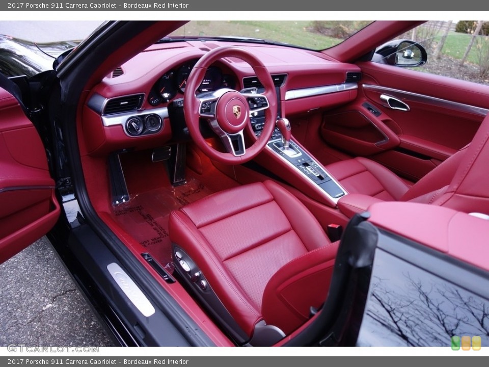 Bordeaux Red Interior Photo for the 2017 Porsche 911 Carrera Cabriolet #130478381