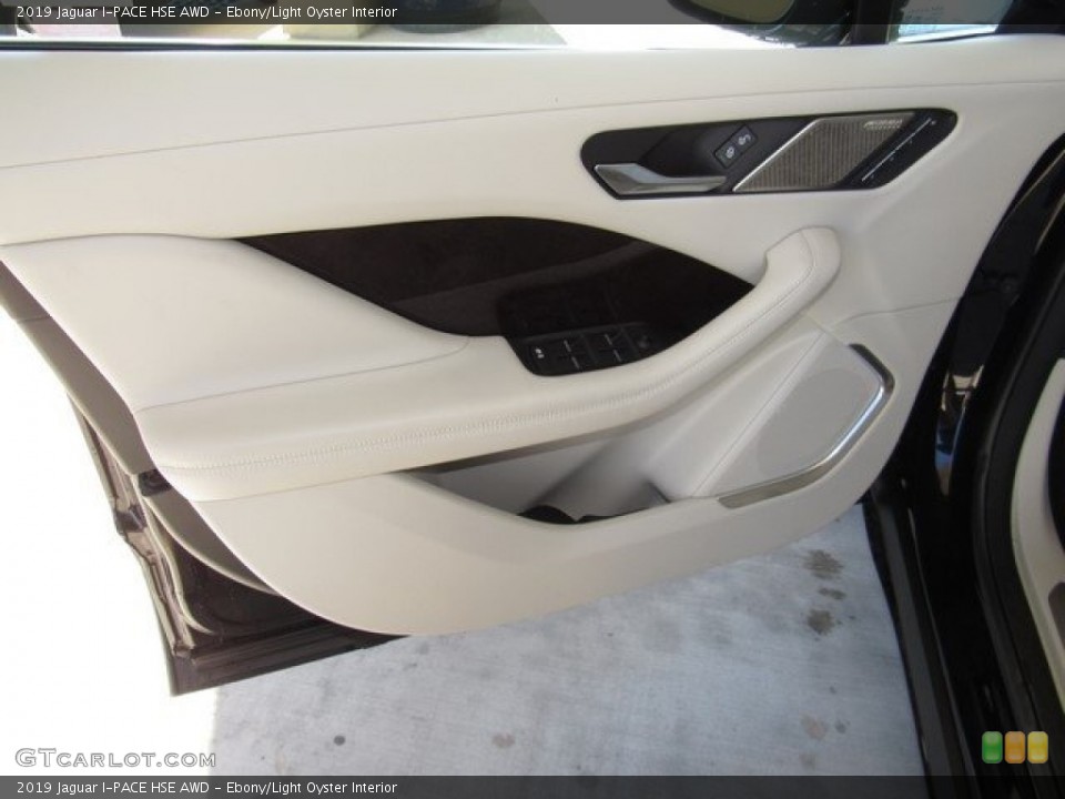 Ebony/Light Oyster Interior Door Panel for the 2019 Jaguar I-PACE HSE AWD #130478525
