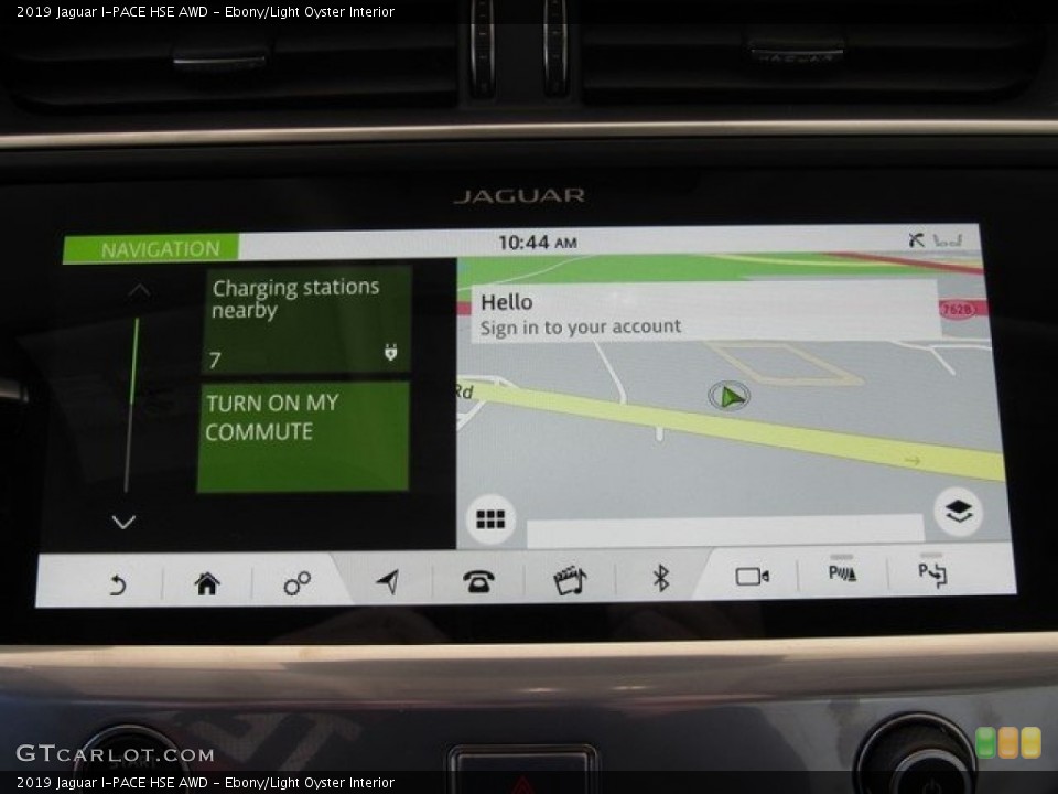 Ebony/Light Oyster Interior Navigation for the 2019 Jaguar I-PACE HSE AWD #130478699