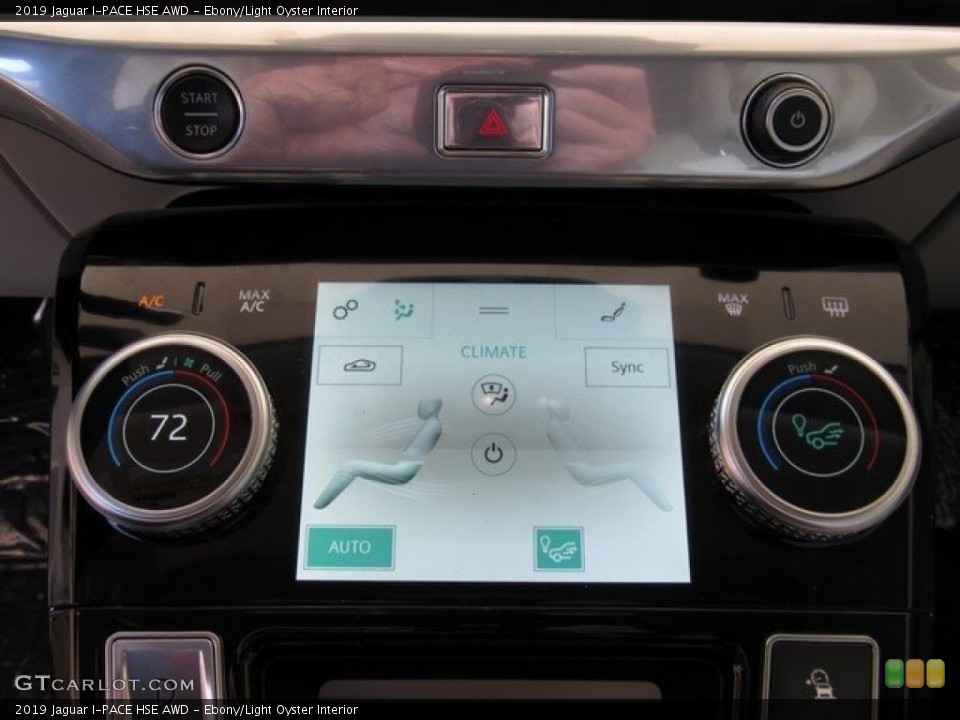 Ebony/Light Oyster Interior Controls for the 2019 Jaguar I-PACE HSE AWD #130478720