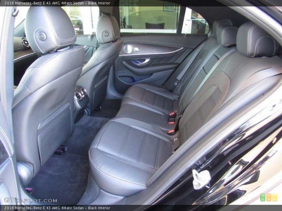 Black Interior Rear Seat for the 2018 Mercedes-Benz E 43 AMG 4Matic Sedan #130479002