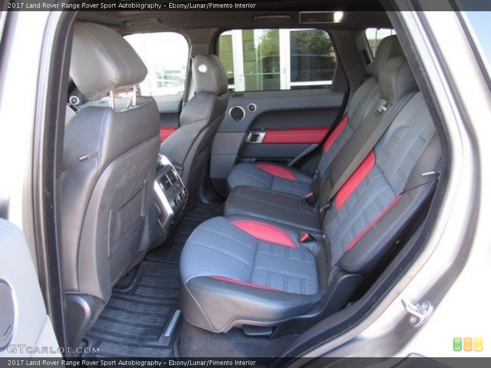 Ebony/Lunar/Pimento Interior Rear Seat for the 2017 Land Rover Range Rover Sport Autobiography #130479059
