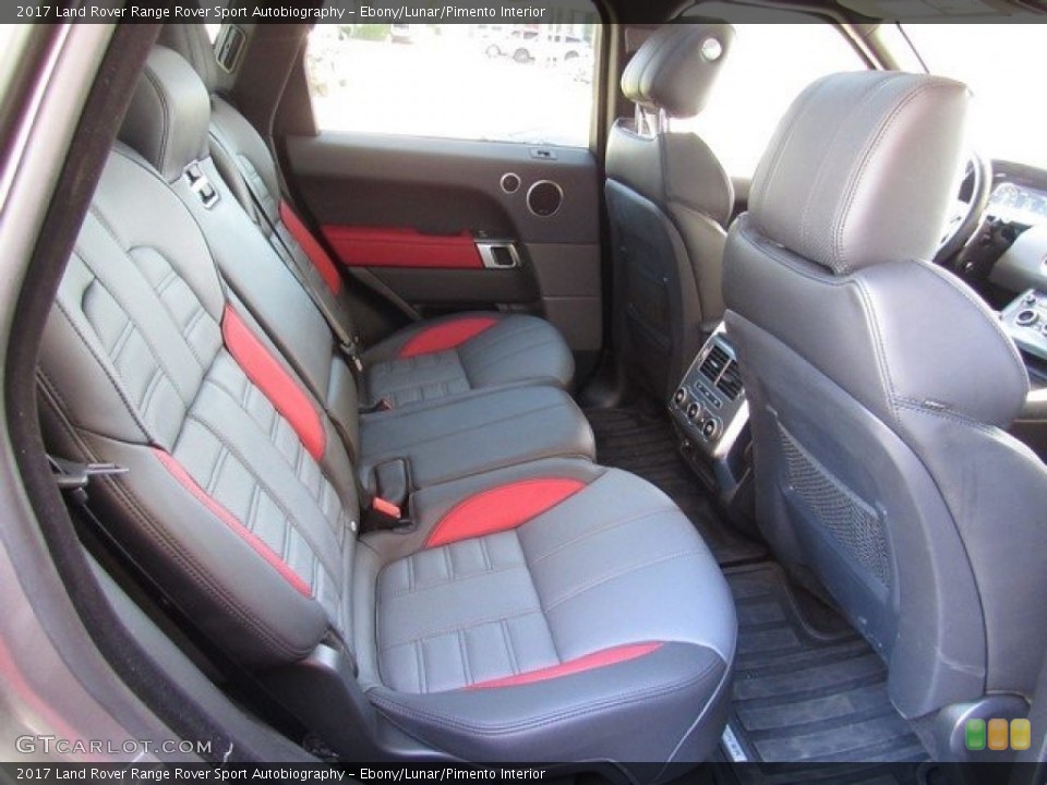 Ebony/Lunar/Pimento Interior Rear Seat for the 2017 Land Rover Range Rover Sport Autobiography #130479179