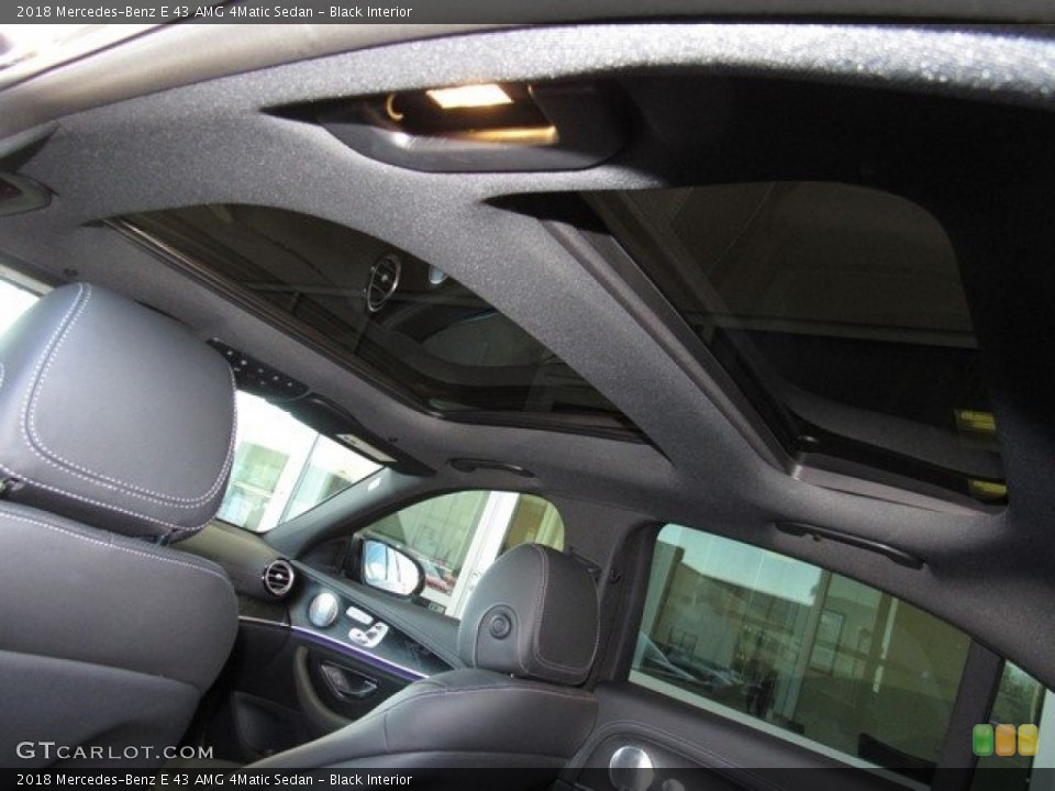 Black Interior Sunroof for the 2018 Mercedes-Benz E 43 AMG 4Matic Sedan #130479281