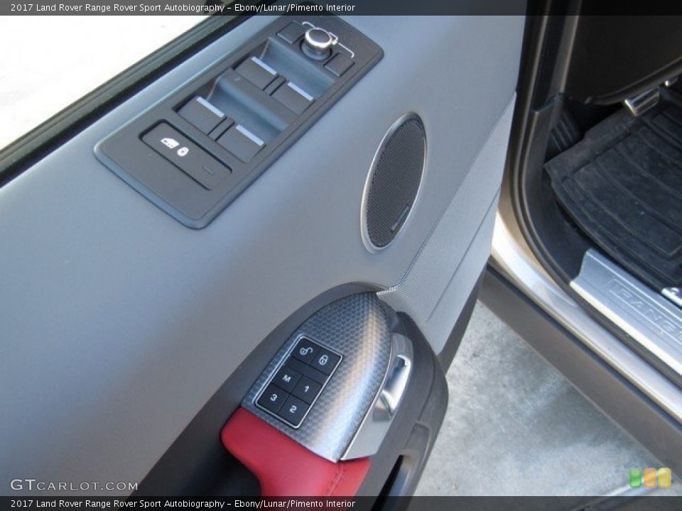 Ebony/Lunar/Pimento Interior Controls for the 2017 Land Rover Range Rover Sport Autobiography #130479317