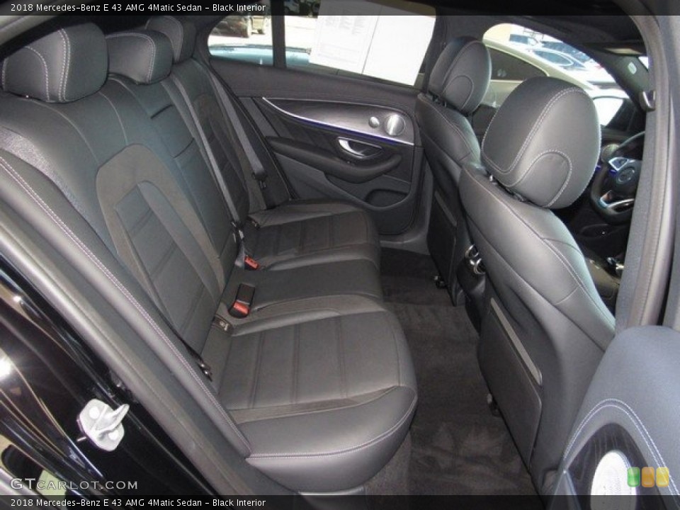 Black Interior Rear Seat for the 2018 Mercedes-Benz E 43 AMG 4Matic Sedan #130479320