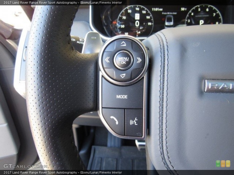 Ebony/Lunar/Pimento Interior Steering Wheel for the 2017 Land Rover Range Rover Sport Autobiography #130479386