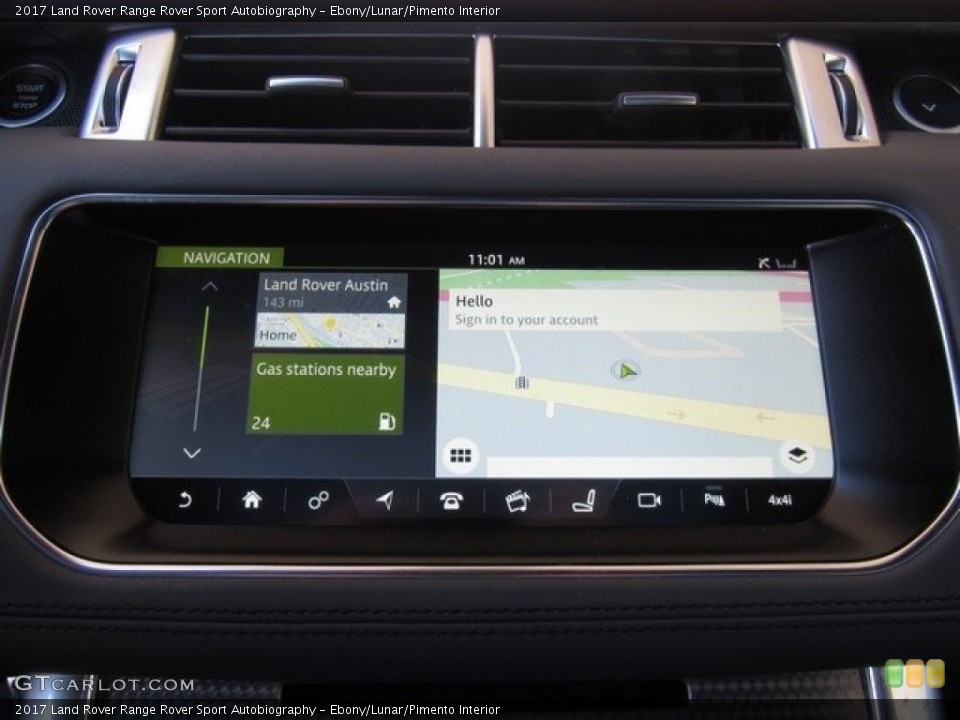 Ebony/Lunar/Pimento Interior Navigation for the 2017 Land Rover Range Rover Sport Autobiography #130479473