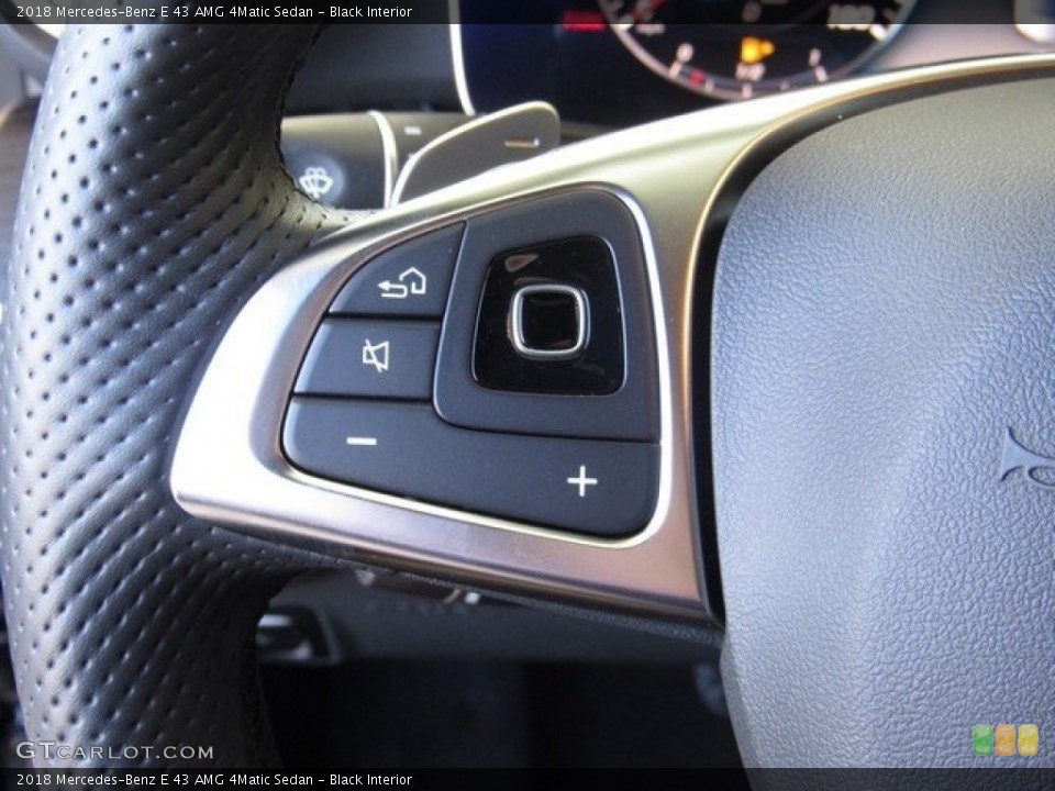 Black Interior Steering Wheel for the 2018 Mercedes-Benz E 43 AMG 4Matic Sedan #130479521