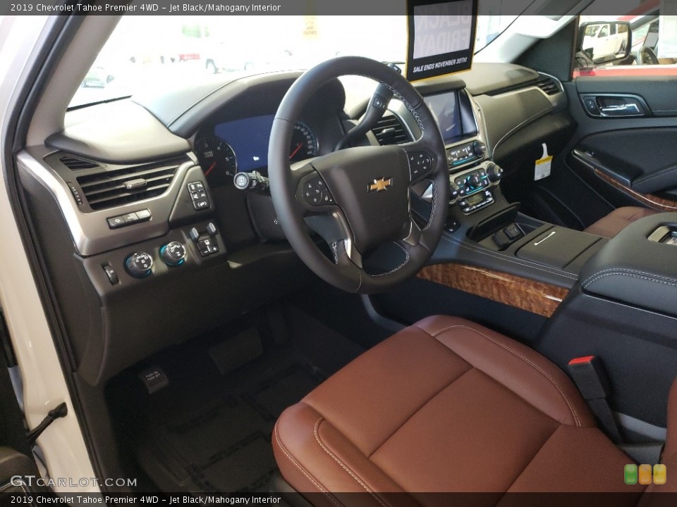 Jet Black/Mahogany Interior Photo for the 2019 Chevrolet Tahoe Premier 4WD #130481054