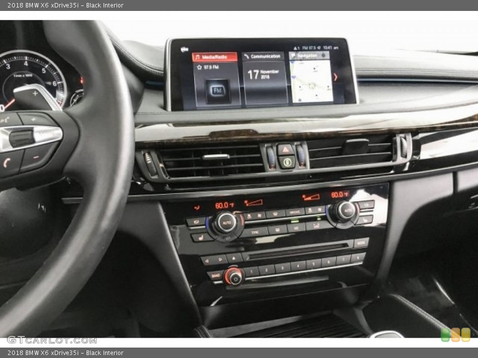 Black Interior Controls for the 2018 BMW X6 xDrive35i #130482275