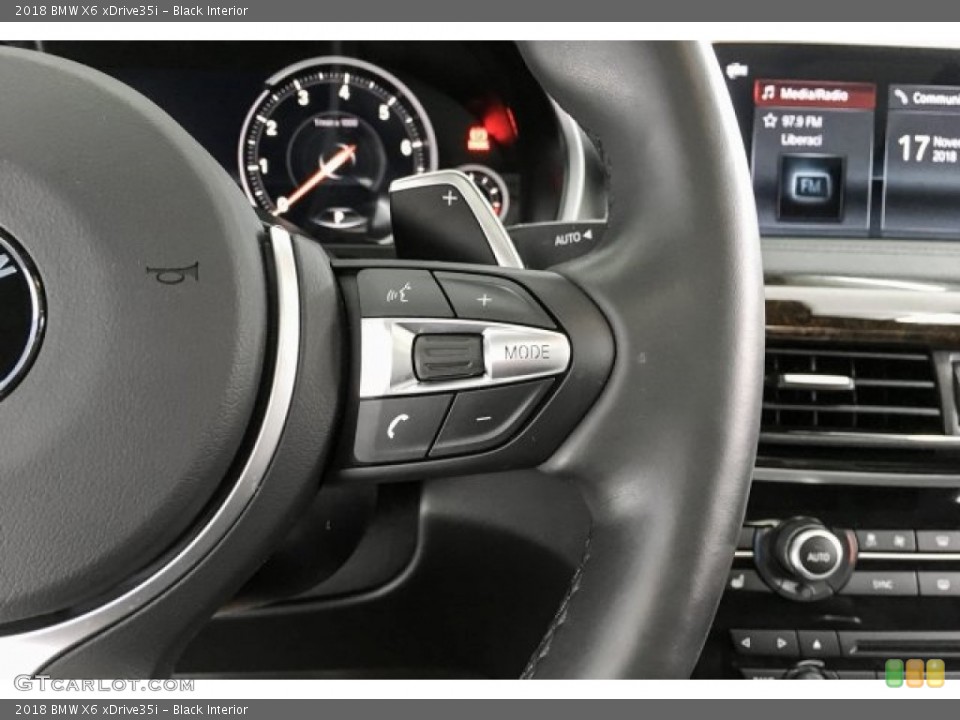 Black Interior Steering Wheel for the 2018 BMW X6 xDrive35i #130482389
