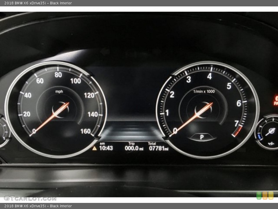 Black Interior Gauges for the 2018 BMW X6 xDrive35i #130482395