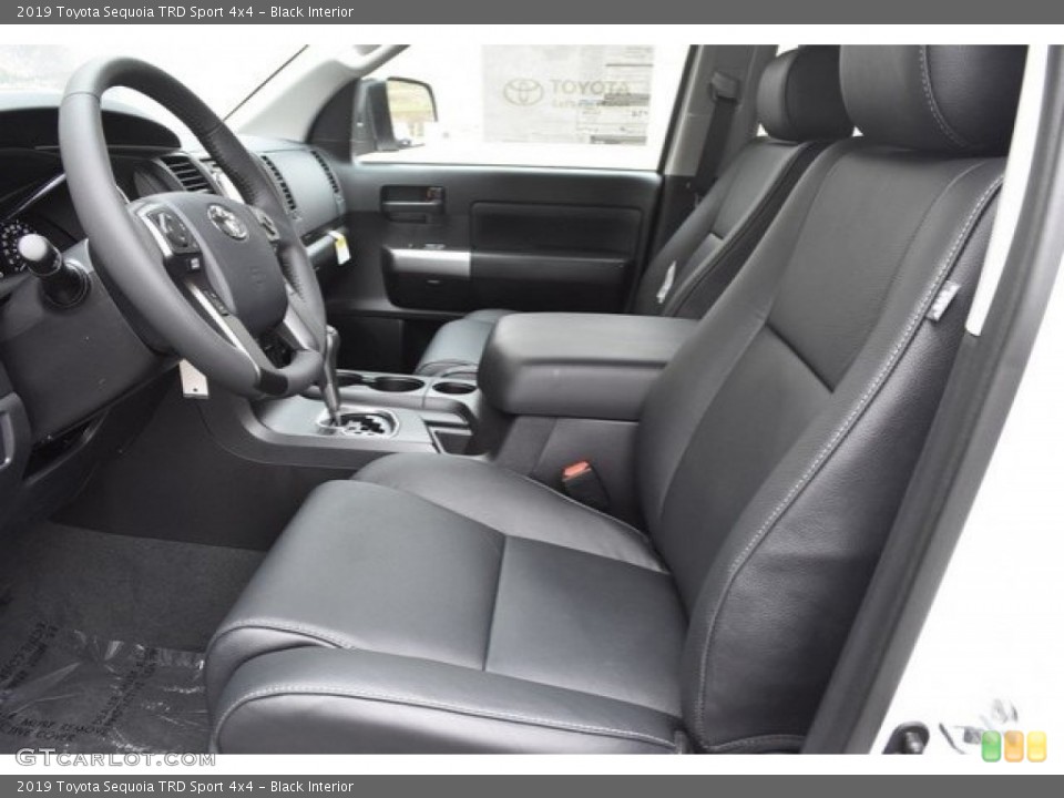Black Interior Front Seat for the 2019 Toyota Sequoia TRD Sport 4x4 #130483625