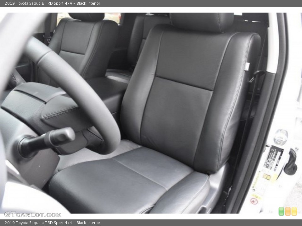 Black Interior Front Seat for the 2019 Toyota Sequoia TRD Sport 4x4 #130483649