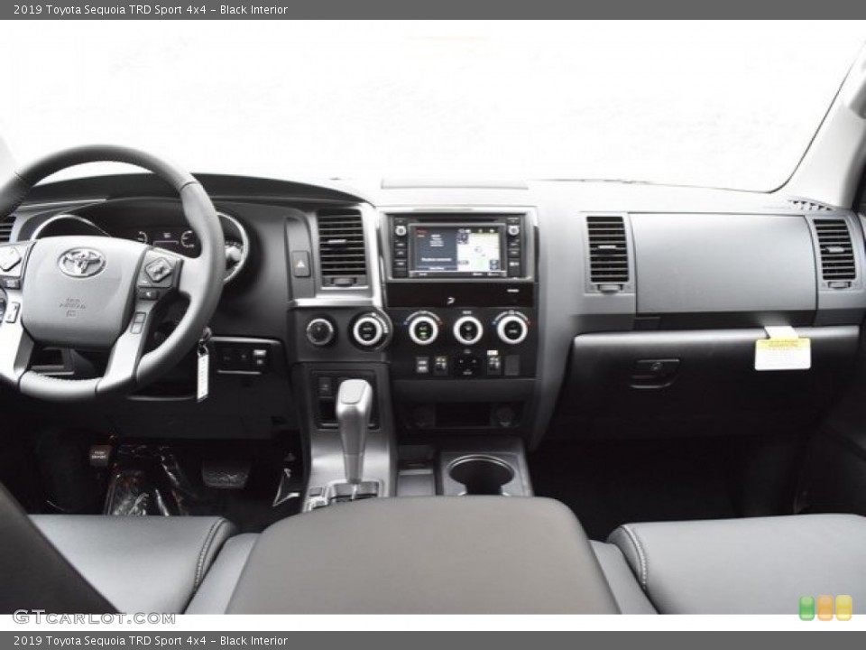 Black Interior Dashboard for the 2019 Toyota Sequoia TRD Sport 4x4 #130483673