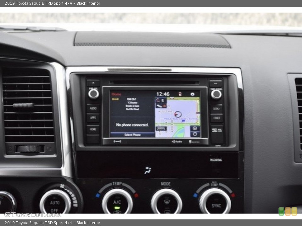 Black Interior Controls for the 2019 Toyota Sequoia TRD Sport 4x4 #130483706