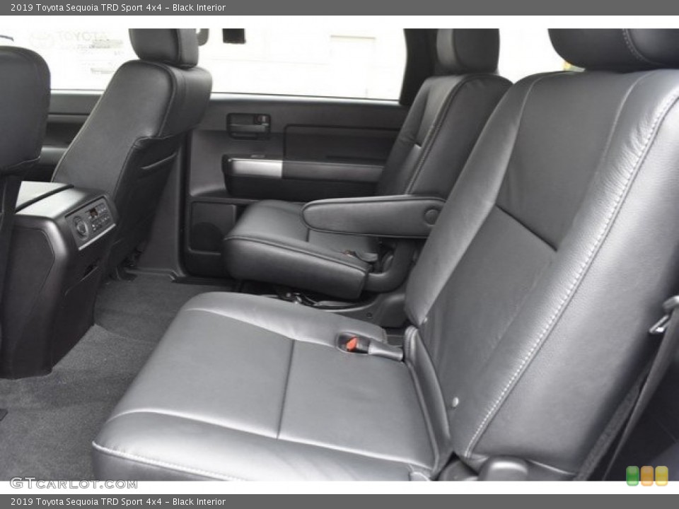 Black Interior Rear Seat for the 2019 Toyota Sequoia TRD Sport 4x4 #130483799