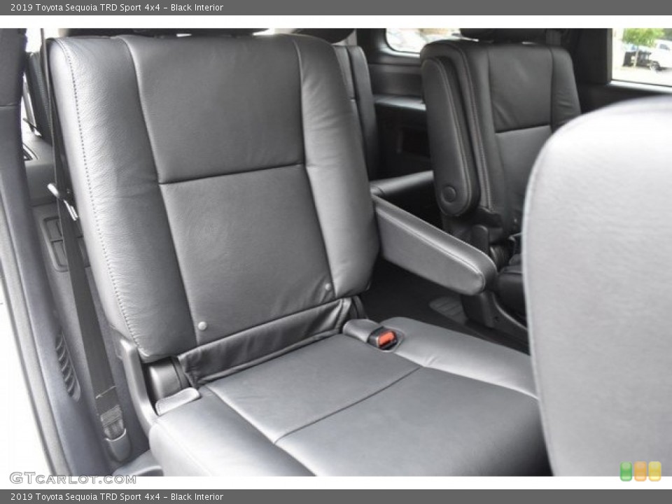 Black Interior Rear Seat for the 2019 Toyota Sequoia TRD Sport 4x4 #130483892