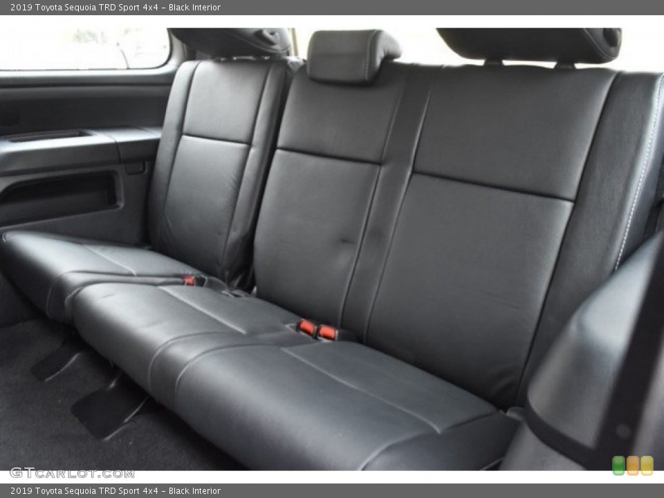 Black Interior Rear Seat for the 2019 Toyota Sequoia TRD Sport 4x4 #130483925