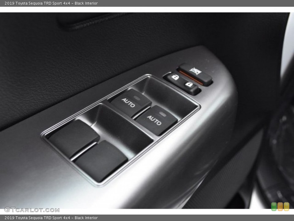 Black Interior Controls for the 2019 Toyota Sequoia TRD Sport 4x4 #130484033