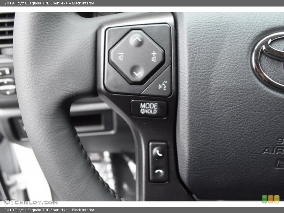 Black Interior Steering Wheel for the 2019 Toyota Sequoia TRD Sport 4x4 #130484072