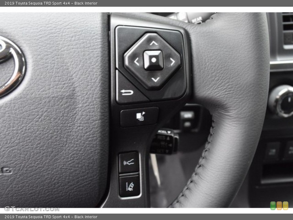 Black Interior Steering Wheel for the 2019 Toyota Sequoia TRD Sport 4x4 #130484096