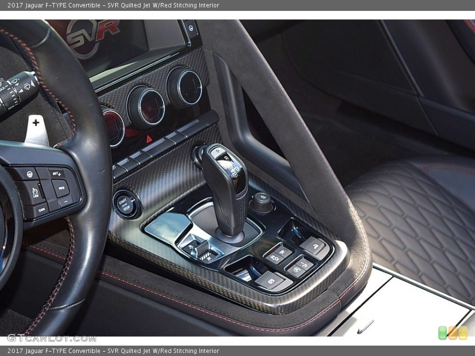 SVR Quilted Jet W/Red Stitching Interior Transmission for the 2017 Jaguar F-TYPE Convertible #130484687