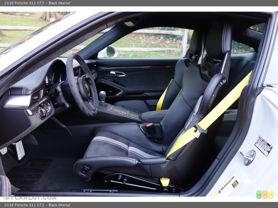 Black Interior Front Seat for the 2018 Porsche 911 GT3 #130487219
