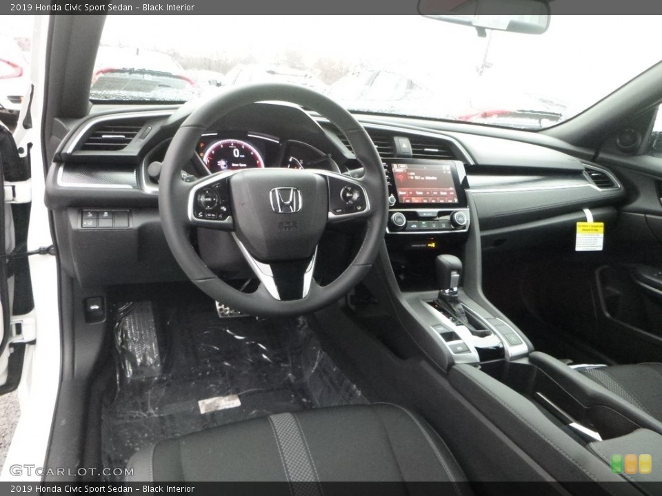 Black Interior Photo for the 2019 Honda Civic Sport Sedan #130489304