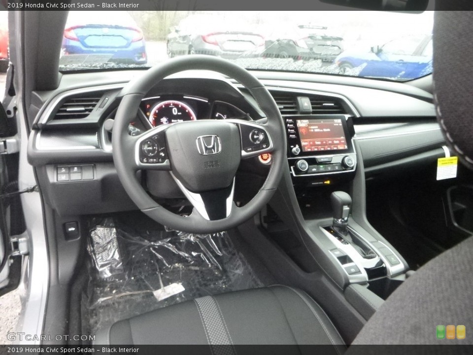 Black Interior Photo for the 2019 Honda Civic Sport Sedan #130490414