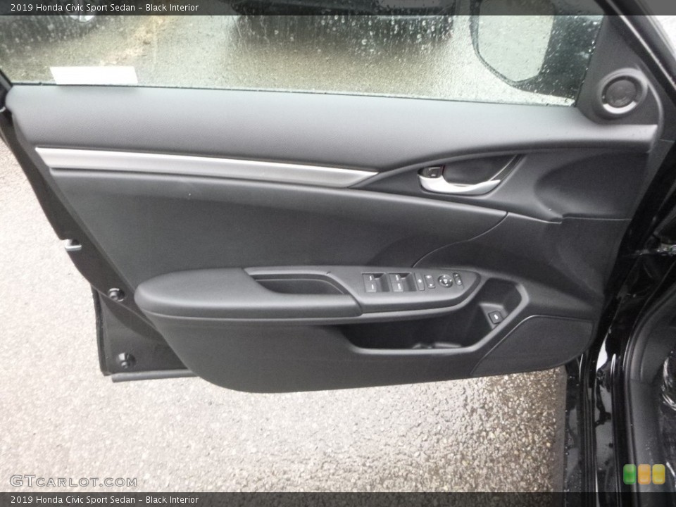 Black Interior Door Panel for the 2019 Honda Civic Sport Sedan #130490864