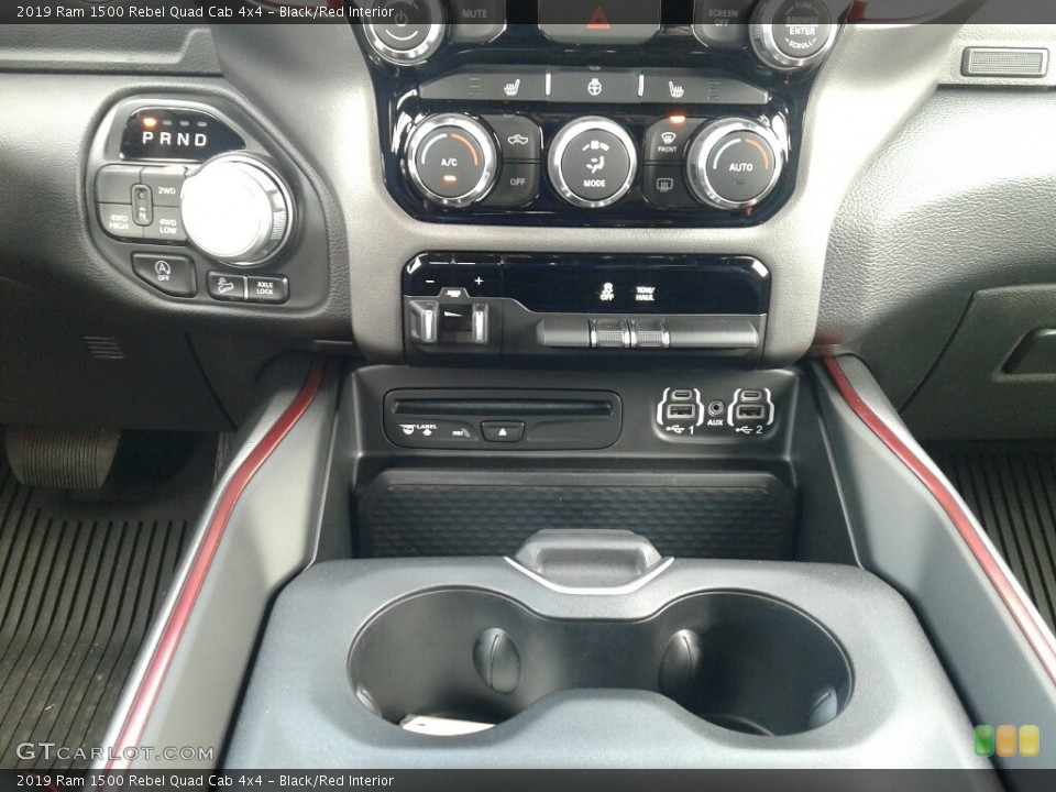 Black/Red Interior Controls for the 2019 Ram 1500 Rebel Quad Cab 4x4 #130499257