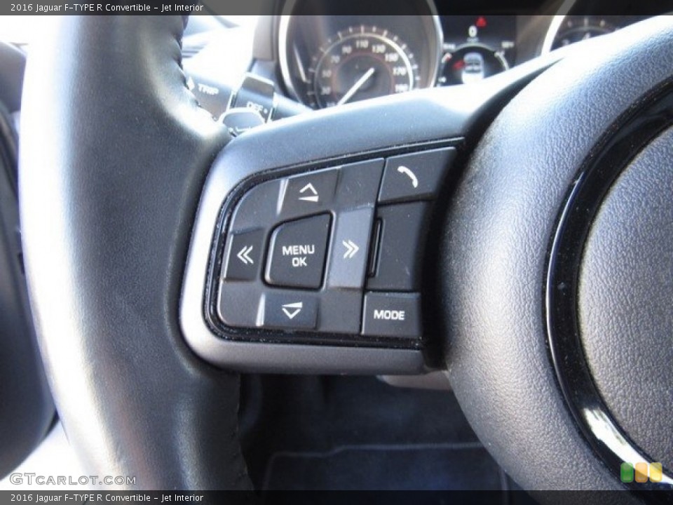 Jet Interior Steering Wheel for the 2016 Jaguar F-TYPE R Convertible #130500224
