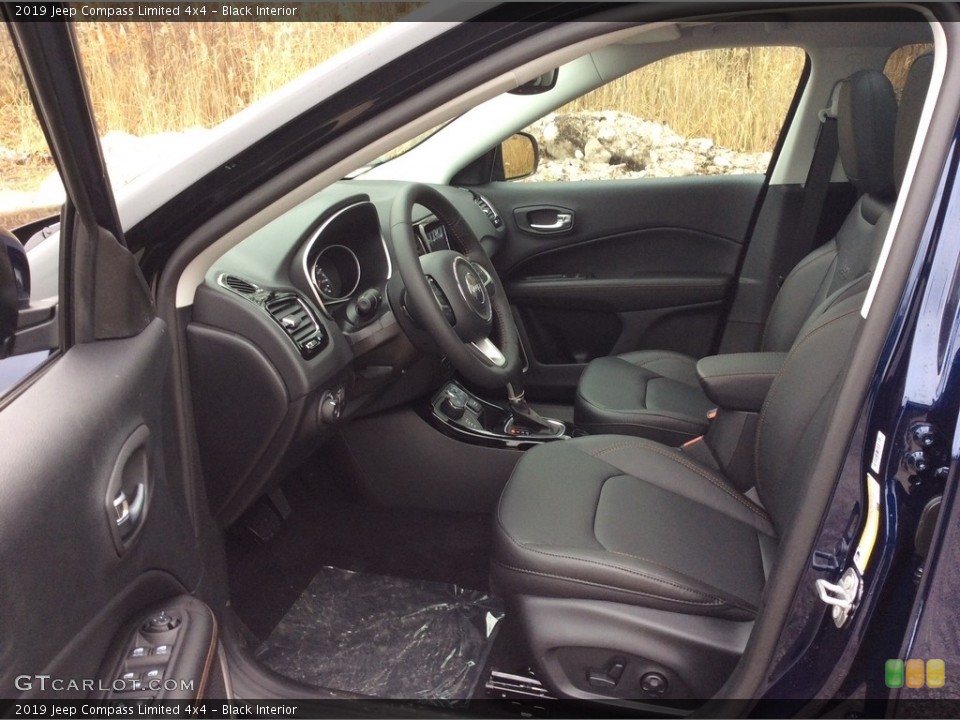 Black Interior Front Seat for the 2019 Jeep Compass Limited 4x4 #130510430