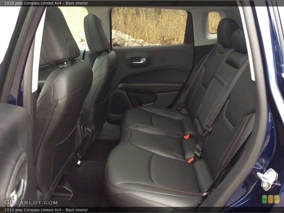 Black Interior Rear Seat for the 2019 Jeep Compass Limited 4x4 #130510602