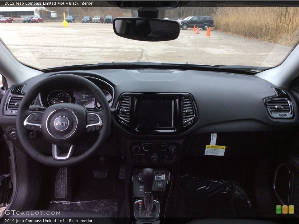 Black Interior Dashboard for the 2019 Jeep Compass Limited 4x4 #130510958