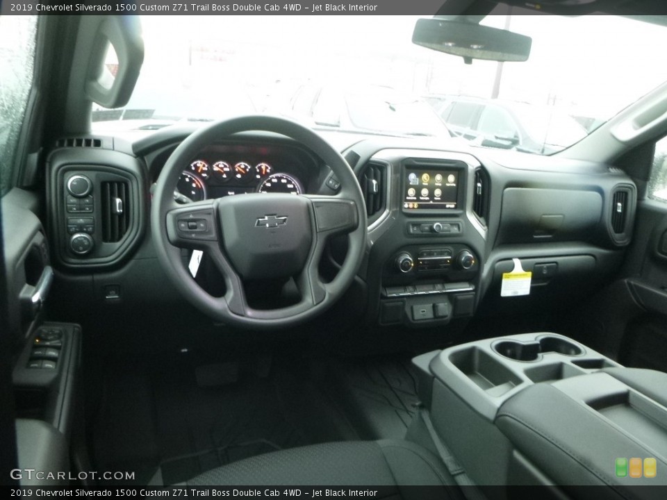 Jet Black Interior Dashboard for the 2019 Chevrolet Silverado 1500 Custom Z71 Trail Boss Double Cab 4WD #130512386