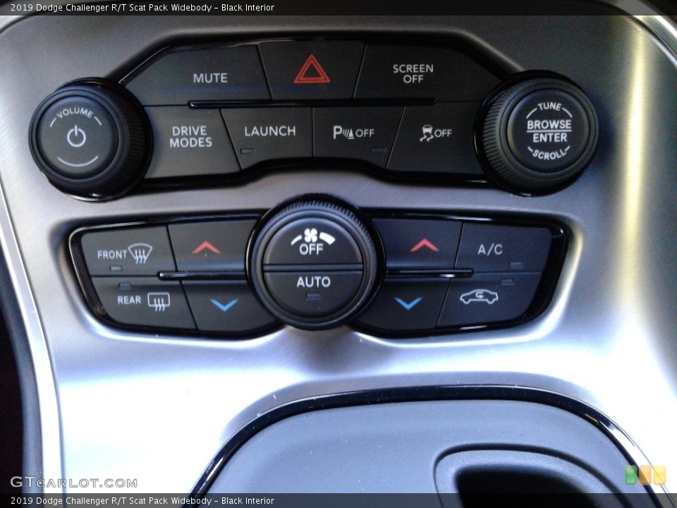 Black Interior Controls for the 2019 Dodge Challenger R/T Scat Pack Widebody #130514474