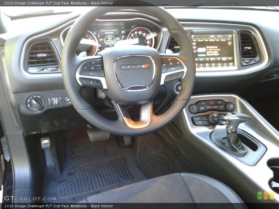 Black Interior Steering Wheel for the 2019 Dodge Challenger R/T Scat Pack Widebody #130514544