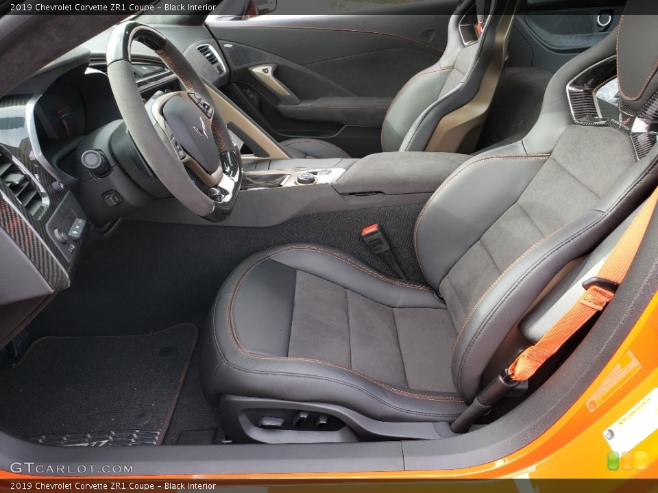 Black Interior Front Seat for the 2019 Chevrolet Corvette ZR1 Coupe #130515248