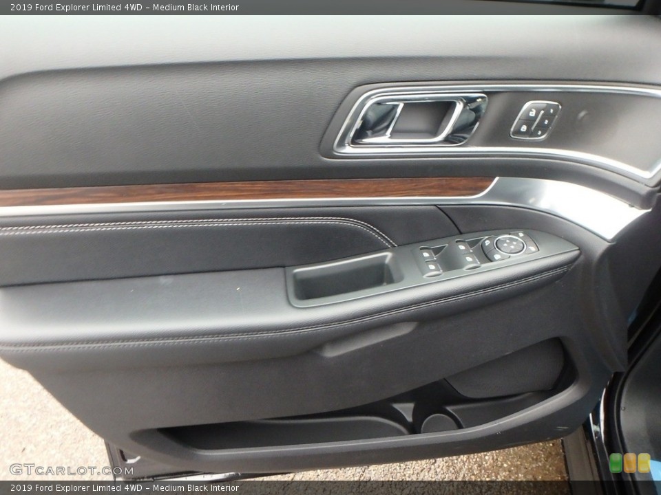 Medium Black Interior Door Panel for the 2019 Ford Explorer Limited 4WD #130519847